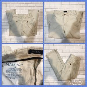 Nautica Casual Khaki flat front size 8